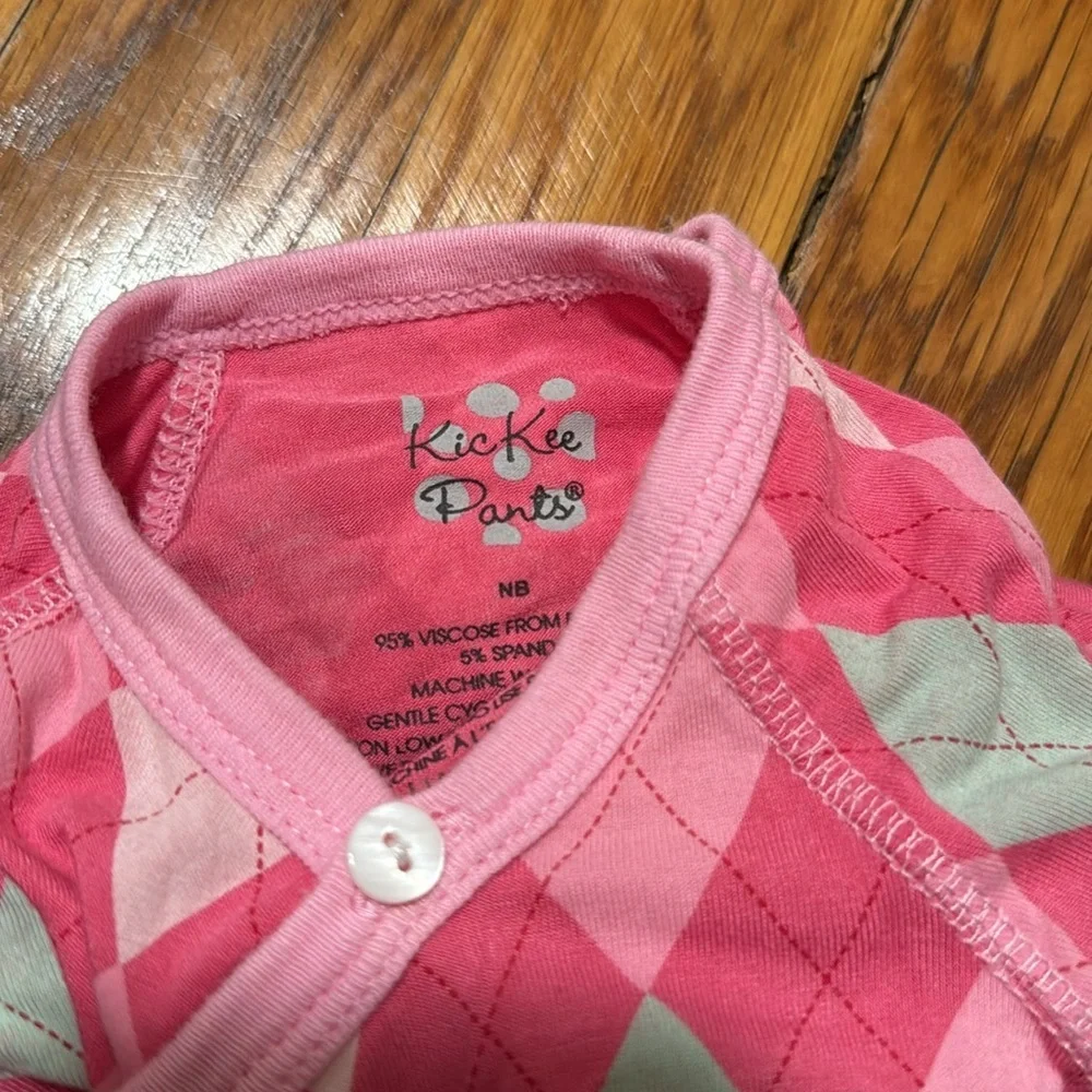 Baby girl newborn bamboo bundle Kickee Pants carters pink
